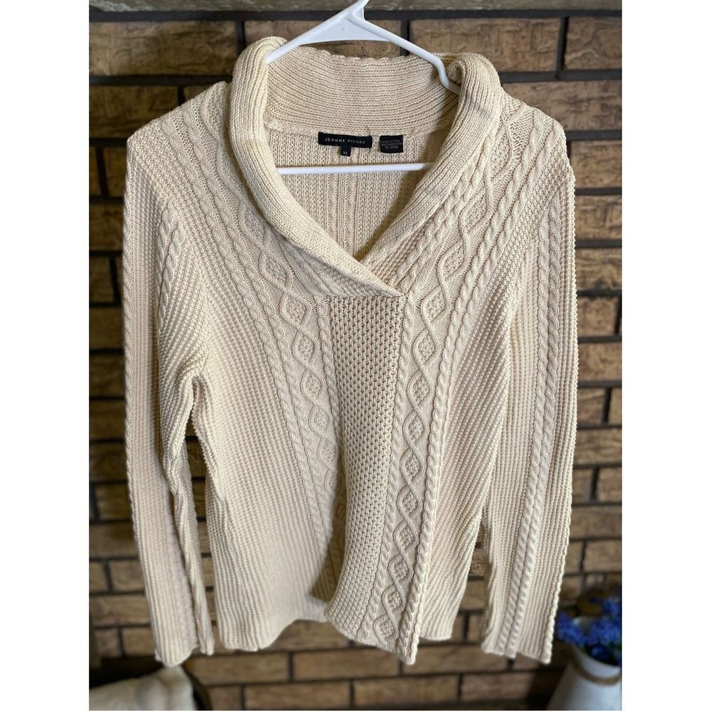 Jeanne Pierre Cable Knit Sweater